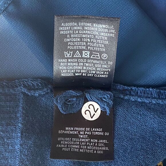 Anthropologie Moth Backstory‎ Dark Teal Pullover Sweater Pleated Back Size S - Picture 12 of 12